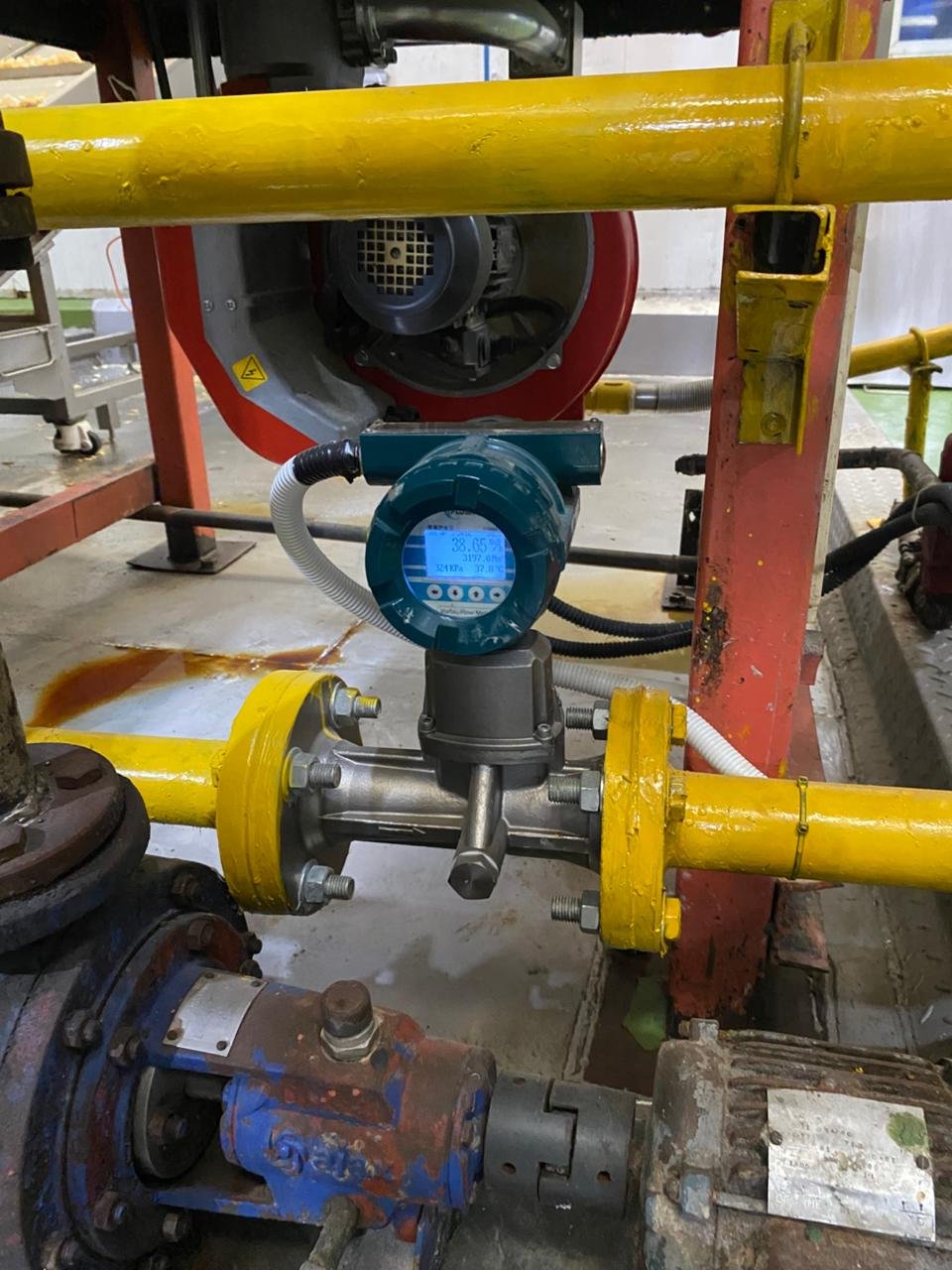 Pemasangan Vortex Flow Meter untuk Gas PT.URC