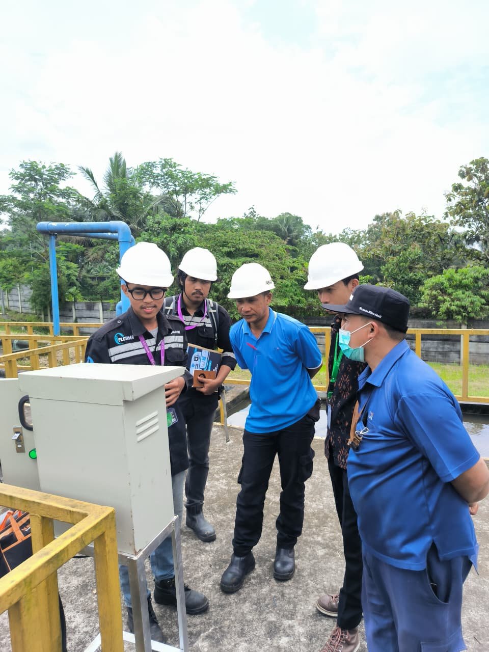 Pemasangan Ultrasonic Flow Meter di PT.SJI Temanggung