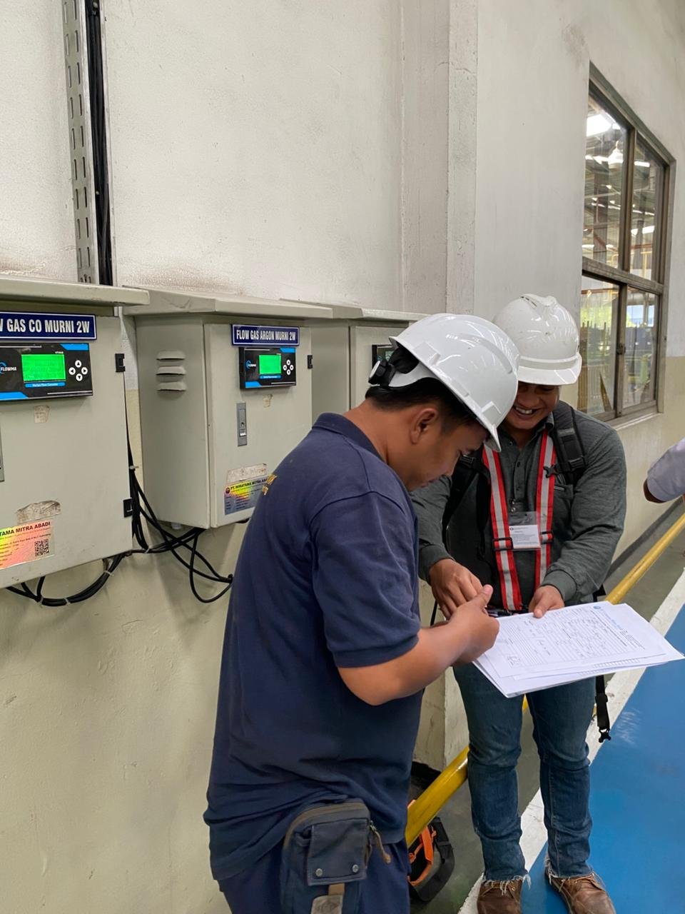 Pemasangan Vortex Flow Meter untuk Gas PT.URC