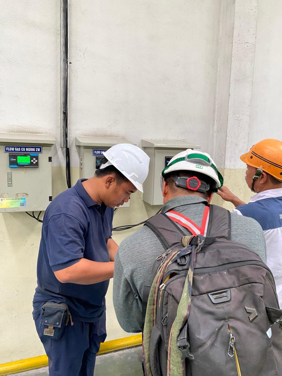 Pemasangan Vortex Flow Meter untuk Gas PT.URC